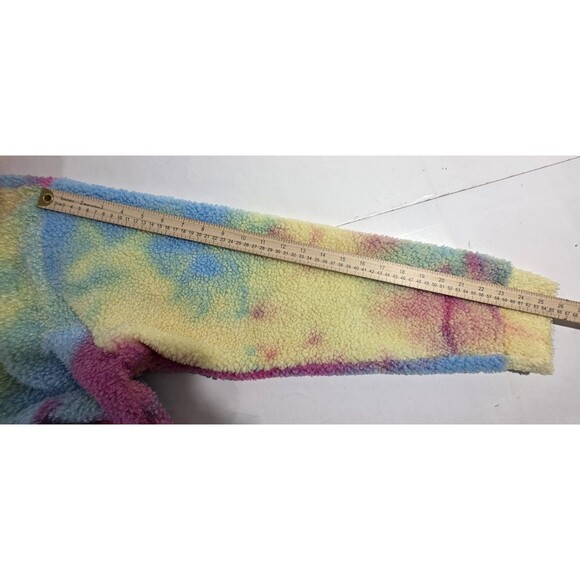 Mattel Barbie Movie "I am Kenough" Rainbow Tie Dye Sherpa Hoodie Unisex Size XL - Picture 13 of 15